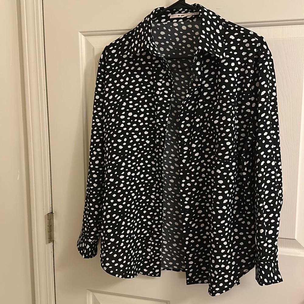 Button down oversized top